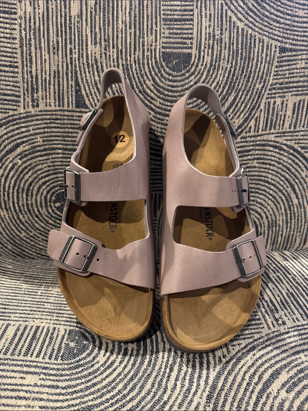 Birkenstock Lavender Pink Two-Strap Slingback Sandals